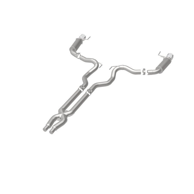 Magnaflow - MagnaFlow Cat Back, SS, 3in, Competition, Dual Split Polished 4.5in Tips 2015 Ford Mustang GT V8 5.0 - Demon Performance
