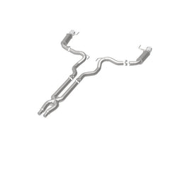Magnaflow - MagnaFlow Cat Back, SS, 3in, Competition, Dual Split Polished 4.5in Tips 2015 Ford Mustang GT V8 5.0 - Demon Performance