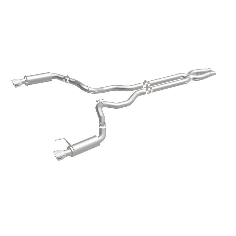 Magnaflow - MagnaFlow Cat Back, SS, 3in, Competition, Dual Split Polished 4.5in Tips 2015 Ford Mustang GT V8 5.0 - Demon Performance