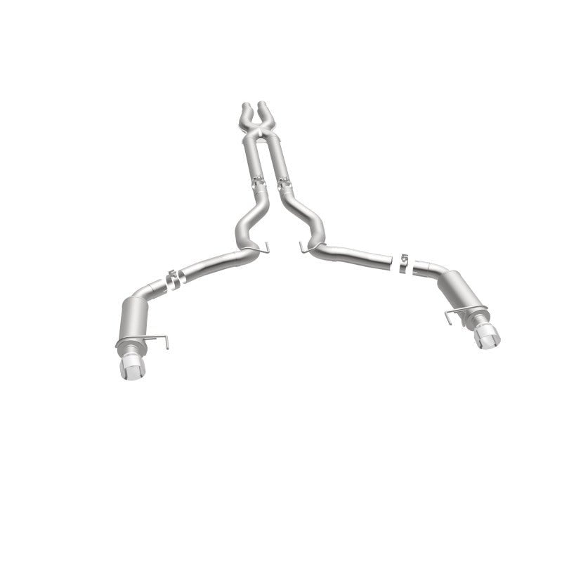 Magnaflow - MagnaFlow Cat Back, SS, 3in, Competition, Dual Split Polished 4.5in Tips 2015 Ford Mustang GT V8 5.0 - Demon Performance