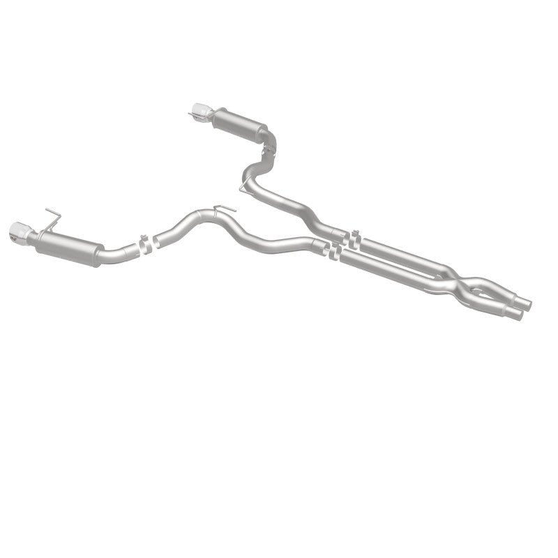 Magnaflow - MagnaFlow Cat Back, SS, 3in, Competition, Dual Split Polished 4.5in Tips 2015 Ford Mustang GT V8 5.0 - Demon Performance