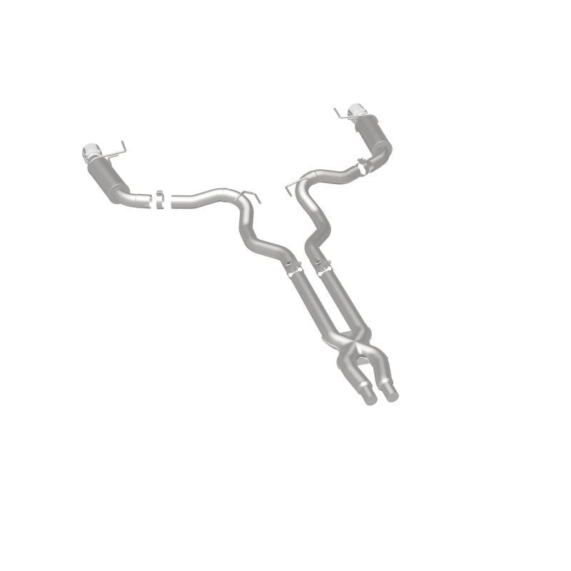 Magnaflow - MagnaFlow Cat Back, SS, 3in, Competition, Dual Split Polished 4.5in Tips 2015 Ford Mustang GT V8 5.0 - Demon Performance