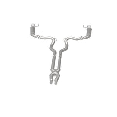 Magnaflow - MagnaFlow Cat Back, SS, 3in, Competition, Dual Split Polished 4.5in Tips 2015 Ford Mustang GT V8 5.0 - Demon Performance