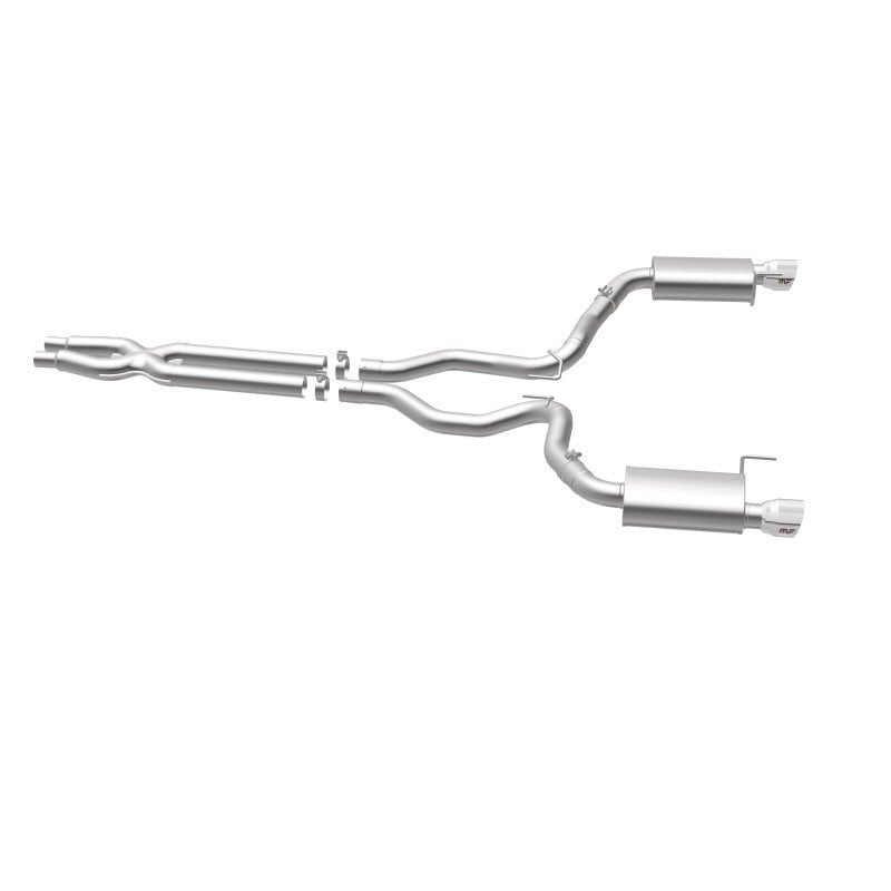 Magnaflow - MagnaFlow Cat Back, SS, 3in, Street, Dual Split Polished 4.5in Tips 2015 Ford Mustang GT V8 5.0L - Demon Performance