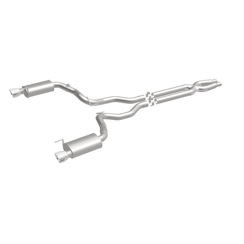 Magnaflow - MagnaFlow Cat Back, SS, 3in, Street, Dual Split Polished 4.5in Tips 2015 Ford Mustang GT V8 5.0L - Demon Performance