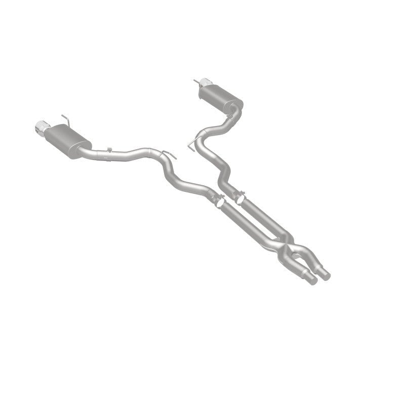 Magnaflow - MagnaFlow Cat Back, SS, 3in, Street, Dual Split Polished 4.5in Tips 2015 Ford Mustang GT V8 5.0L - Demon Performance