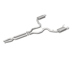Magnaflow - MagnaFlow Cat Back, SS, 3in, Street, Dual Split Polished 4.5in Tips 2015 Ford Mustang GT V8 5.0L - Demon Performance