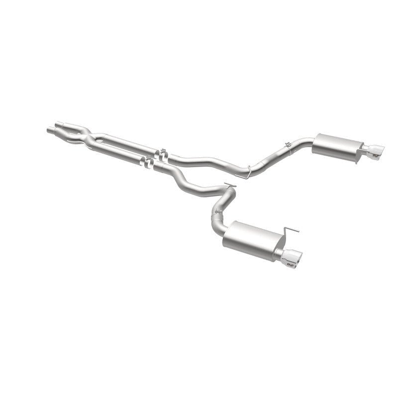 Magnaflow - MagnaFlow Cat Back, SS, 3in, Street, Dual Split Polished 4.5in Tips 2015 Ford Mustang GT V8 5.0L - Demon Performance