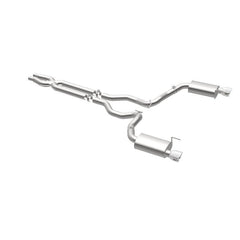 Magnaflow - MagnaFlow Cat Back, SS, 3in, Street, Dual Split Polished 4.5in Tips 2015 Ford Mustang GT V8 5.0L - Demon Performance