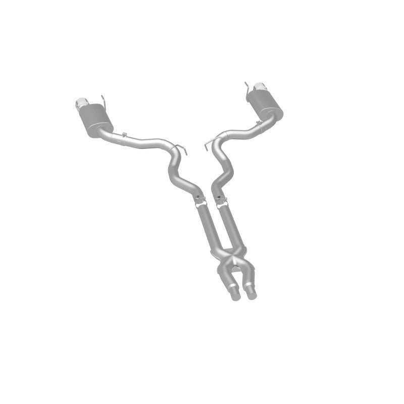 Magnaflow - MagnaFlow Cat Back, SS, 3in, Street, Dual Split Polished 4.5in Tips 2015 Ford Mustang GT V8 5.0L - Demon Performance