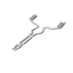 Magnaflow - MagnaFlow Cat Back, SS, 3in, Street, Dual Split Polished 4.5in Tips 2015 Ford Mustang GT V8 5.0L - Demon Performance