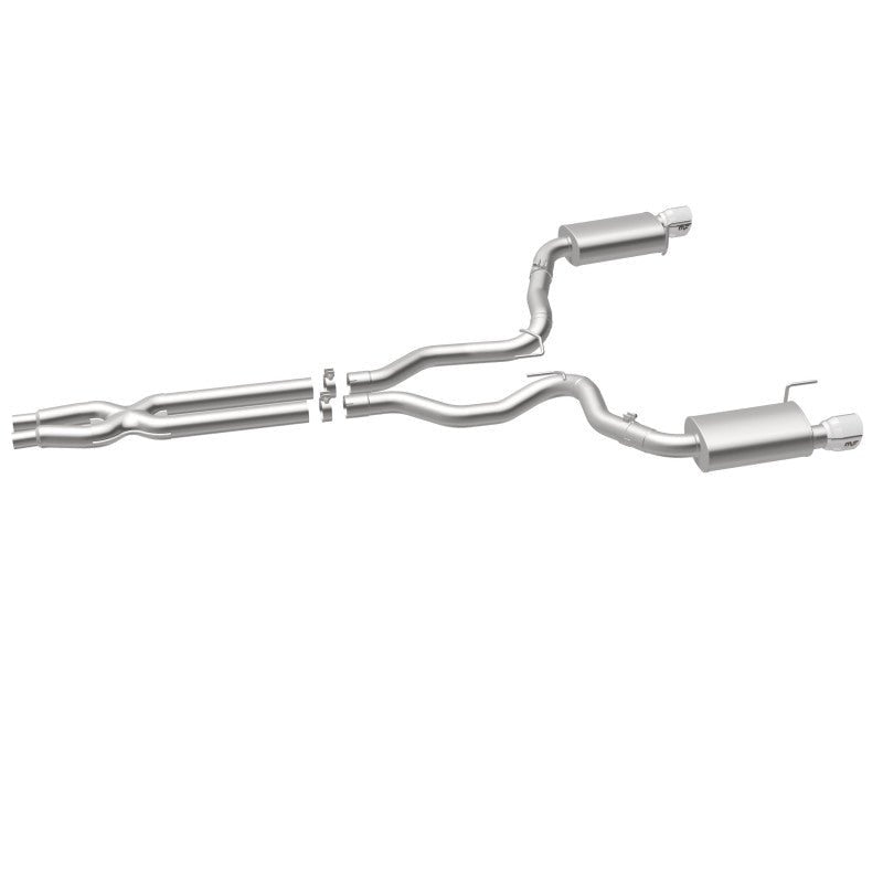 Magnaflow - MagnaFlow Cat Back, SS, 3in, Street, Dual Split Polished 4.5in Tips 2015 Ford Mustang GT V8 5.0L - Demon Performance