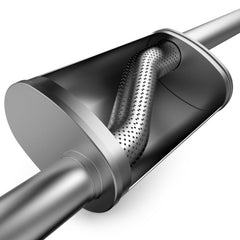 Magnaflow - MagnaFlow Cat-Back SS Dual Split Rear Exit 2015 Dodge Charger/Chrysler 300C 3.6L V6 (Uses OEM Tips) - Demon Performance