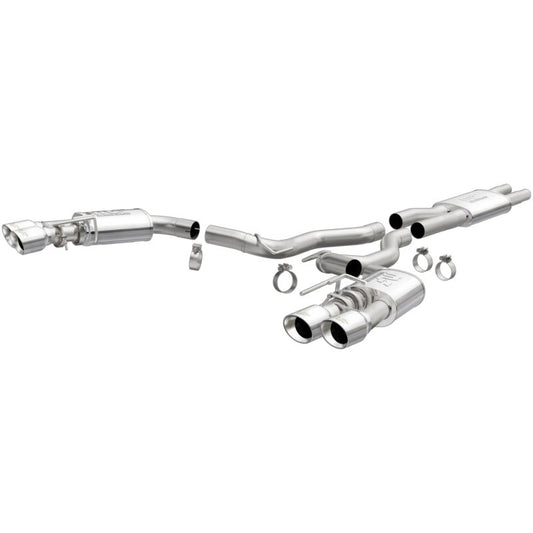 Magnaflow - MagnaFlow SYS Cat - Back 2018 Ford Mustang GT 5.0L Street Dual Exit Polished 4in Tips - Demon Performance