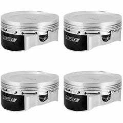Manley Performance - Manley 03 - 06 Evo 8/9 4G63T 86.5mm +1.5mm OverBore 100mm Stroker 8.5:1 Dish Pistons w/ Rings and Pins - Demon Performance