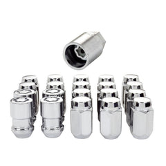 McGard - McGard 5 Lug Hex Install Kit (Clamshell) w/Locks (Cone Seat Nut) 1/2 - 20 / 13/16 Hex - Chrome - Demon Performance