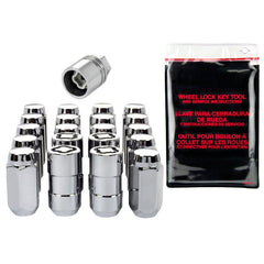 McGard - McGard 5 Lug Hex Install Kit w/Locks (Cone Seat Nut) 9/16 - 18 / 7/8 Hex / 1.75in. Length - Chrome - Demon Performance