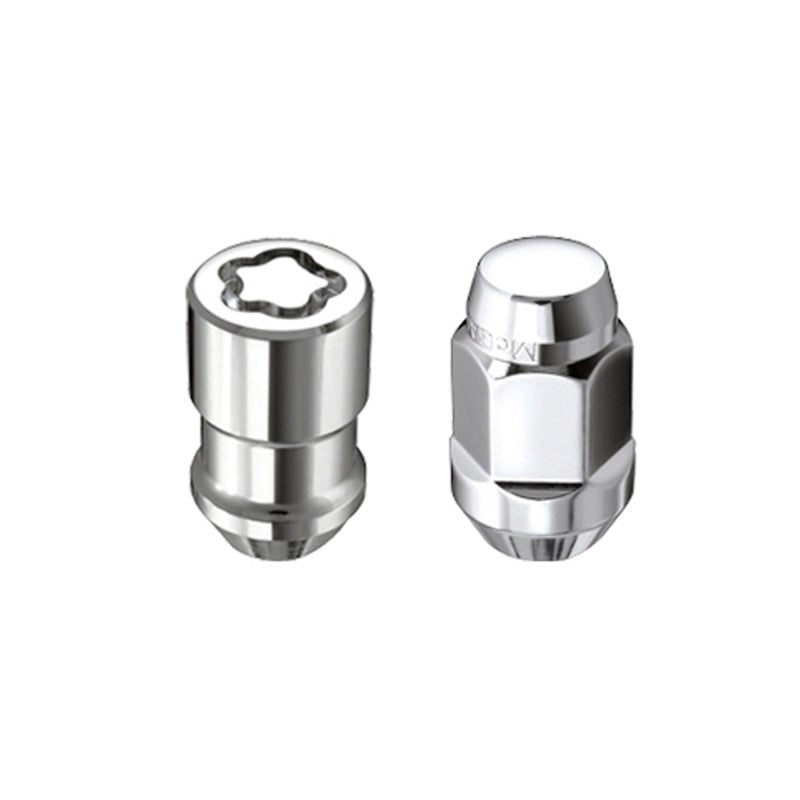 McGard - McGard 5 Lug Hex Install Kit w/Locks (Cone Seat Nut / Bulge) 1/2 - 20 / 3/4 Hex / 1.45in. L - Chrome - Demon Performance