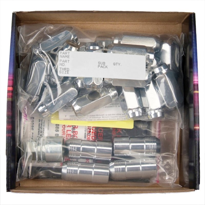 McGard - McGard 5 Lug Hex Install Kit w/Locks (Cone Seat Nut) M14X1.5 / 22mm Hex / 1.635in. Length - Chrome - Demon Performance