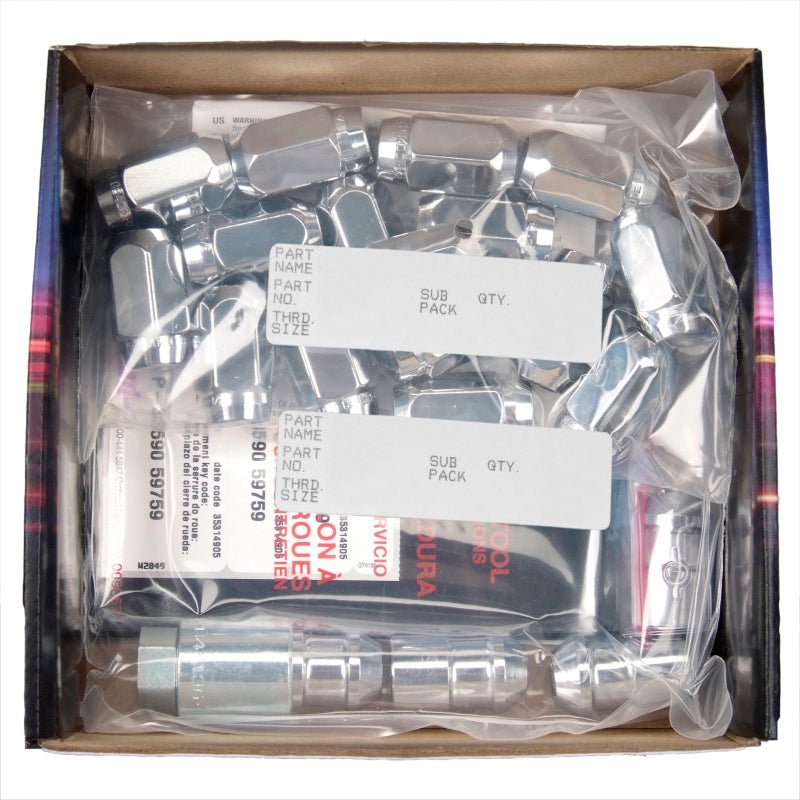 McGard - McGard 6 Lug Hex Install Kit w/Locks (Cone Seat Nut) 1/2 - 20 / 13/16 Hex / 1.5in. Length - Chrome - Demon Performance