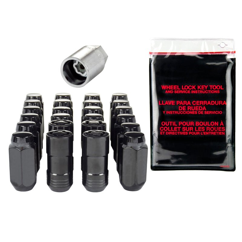 McGard - McGard 6 Lug Hex Install Kit w/Locks (Cone Seat Nut) M14X1.5 / 22mm Hex / 1.945in. Length - Black - Demon Performance