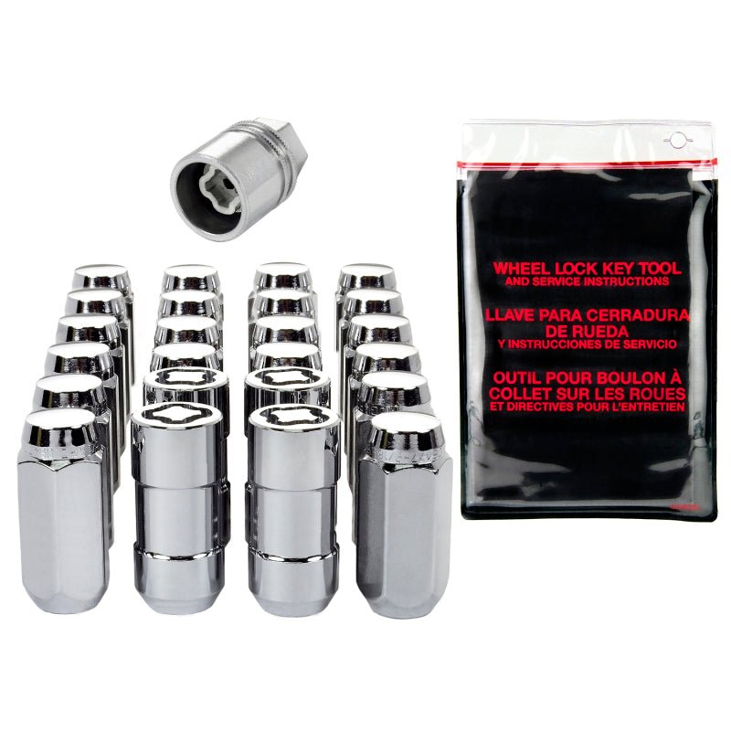 McGard - McGard 6 Lug Hex Install Kit w/Locks (Cone Seat Nut) M14X1.5 / 22mm Hex / 1.945in. Length - Chrome - Demon Performance