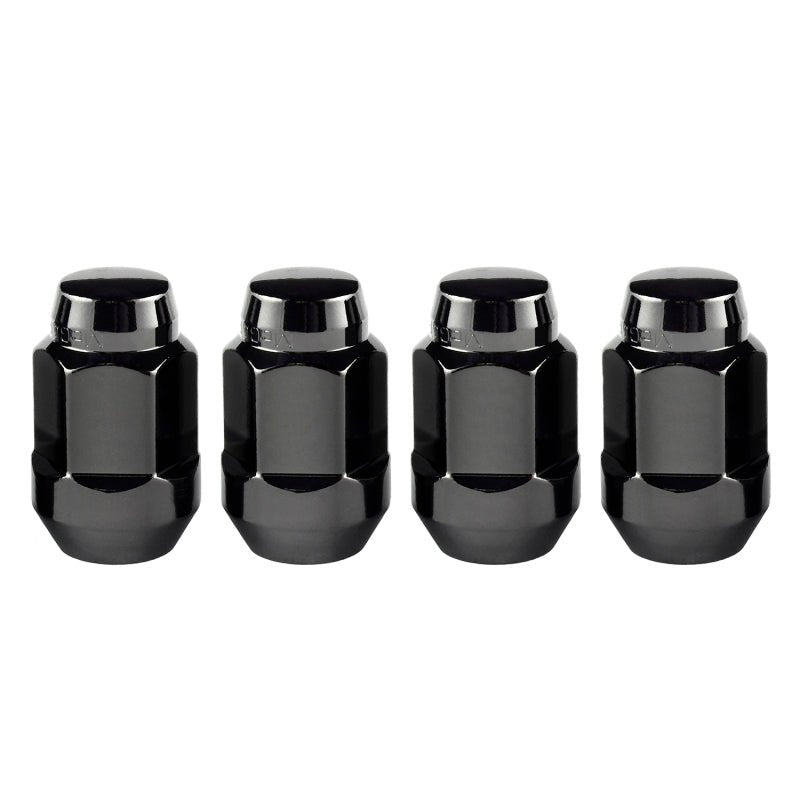 McGard - McGard Hex Lug Nut (Cone Seat Bulge Style) 1/2 - 20 / 3/4 Hex / 1.45in. Length (4 - pack) - Black - Demon Performance