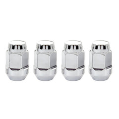 McGard - McGard Hex Lug Nut (Cone Seat Bulge Style) 1/2 - 20 / 3/4 Hex / 1.45in. Length (4 - pack) - Chrome - Demon Performance