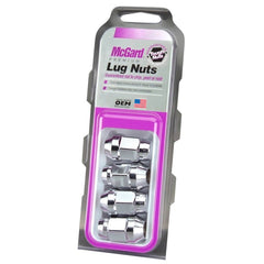 McGard - McGard Hex Lug Nut (Cone Seat Bulge Style) M12X1.25 / 3/4 Hex / 1.45in. Length (4 - Pack) - Chrome - Demon Performance