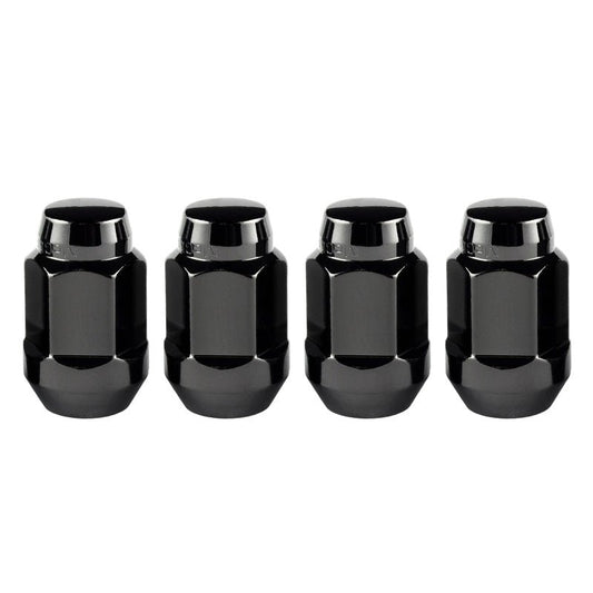 McGard - McGard Hex Lug Nut (Cone Seat Bulge Style) M14X1.5 / 22mm Hex / 1.635in. Length (4 - Pack) - Black - Demon Performance