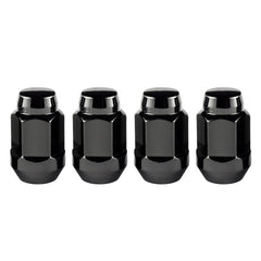 McGard - McGard Hex Lug Nut (Cone Seat Bulge Style) M14X1.5 / 22mm Hex / 1.635in. Length (4 - Pack) - Black - Demon Performance