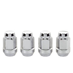 McGard - McGard Hex Lug Nut (Cone Seat Bulge Style) M14X1.5 / 22mm Hex / 1.635in. Length (4 - Pack) - Chrome - Demon Performance