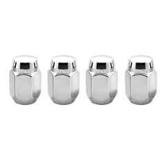 McGard - McGard Hex Lug Nut (Cone Seat) M12X1.25 / 13/16 Hex / 1.28in. Length (4 - Pack) - Chrome - Demon Performance