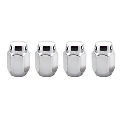 McGard - McGard Hex Lug Nut (Cone Seat) M12X1.25 / 13/16 Hex / 1.28in. Length (4 - Pack) - Chrome - Demon Performance