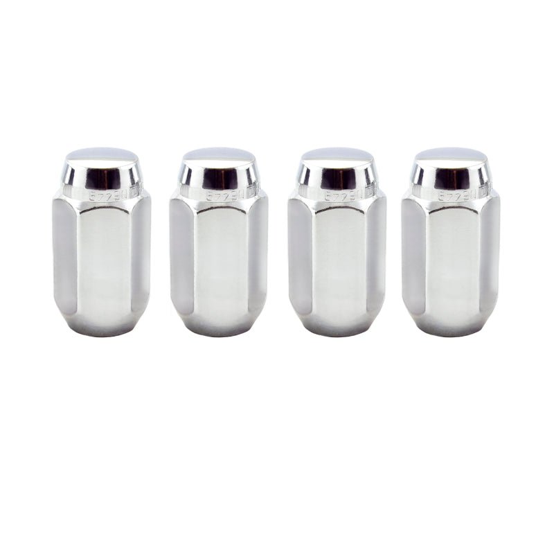 McGard - McGard Hex Lug Nut (Cone Seat) M14X1.5 / 22mm Hex / 1.635in. Length (4 - Pack) - Chrome - Demon Performance