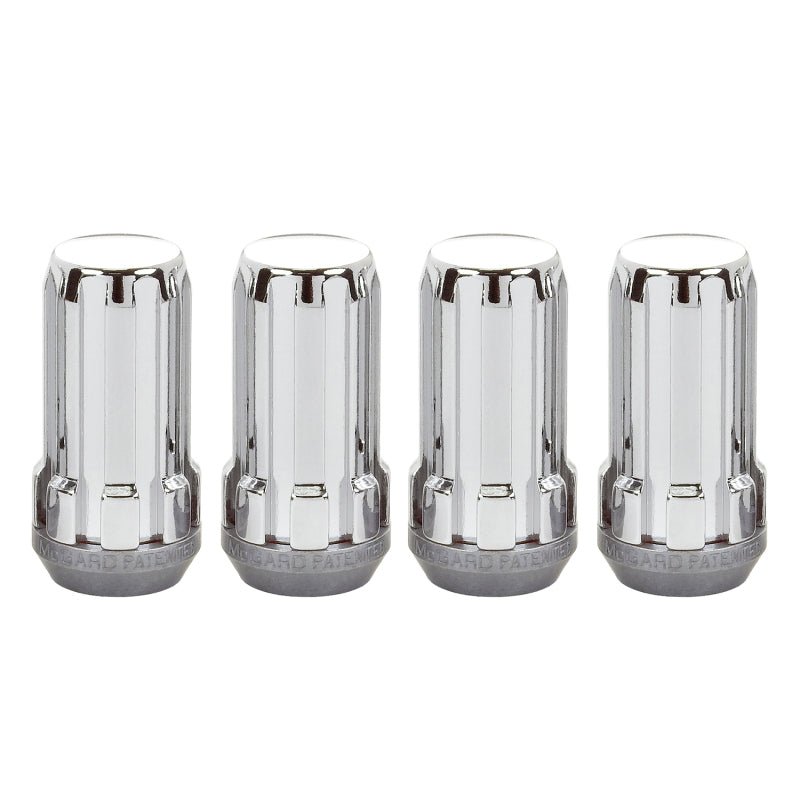 McGard - McGard SplineDrive Lug Nut (Cone Seat) 1/2 - 20 / 1.60in. Length (4 - Pack) - Chrome (Req. Tool) - Demon Performance