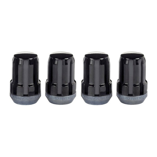 McGard - McGard SplineDrive Lug Nut (Cone Seat) M12X1.25 / 1.24in. Length (4 - Pack) - Black (Req. Tool) - Demon Performance