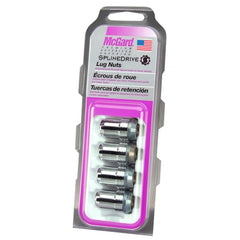 McGard - McGard SplineDrive Lug Nut (Cone Seat) M12X1.25 / 1.24in. Length (4 - Pack) - Chrome (Req. Tool) - Demon Performance