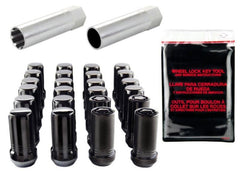 McGard - McGard SplineDrive Tuner 6 Lug Install Kit w/Locks & Tool (Cone) M14X1.5 / 22mm Hex - Blk - Demon Performance