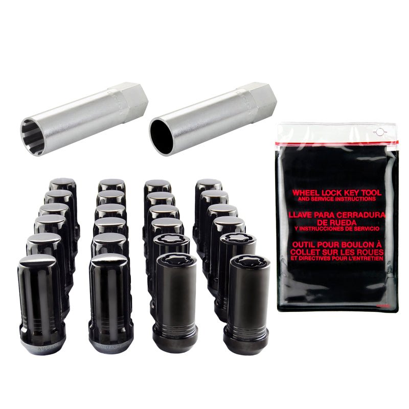 McGard - McGard SplineDrive Tuner 6 Lug Install Kit w/Locks & Tool (Cone) M14X1.5 / 22mm Hex - Blk - Demon Performance