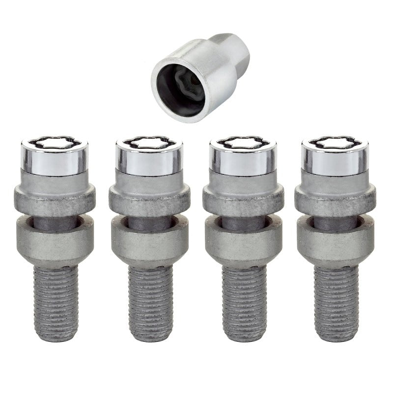 McGard - McGard Wheel Lock Bolt Set - 4pk. (Radius Seat) M14X1.5 / 17mm Hex / 28.2mm Shank Length - Chrome - Demon Performance