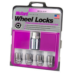 McGard - McGard Wheel Lock Nut Set - 4pk. (Cone Seat) M12X1.25 / 19mm & 21mm Dual Hex / 1.28in. L - Chrome - Demon Performance