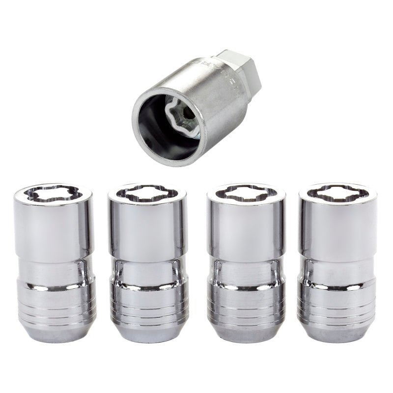 McGard - McGard Wheel Lock Nut Set - 4pk. (Cone Seat) M14X1.5 / 21mm & 22mm Dual Hex / 1.639in. L - Chrome - Demon Performance