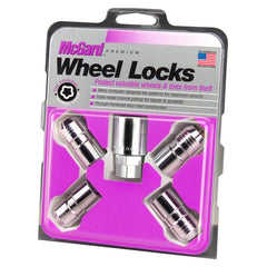 McGard - McGard Wheel Lock Nut Set - 4pk. (Cone Seat) M14X1.5 / 21mm & 22mm Dual Hex / 1.639in. L - Chrome - Demon Performance