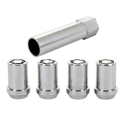 McGard - McGard Wheel Lock Nut Set - 4pk. (Tuner / Cone Seat) M12X1.25 / 13/16 Hex / 1.24in. Length - Chrome - Demon Performance