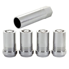McGard - McGard Wheel Lock Nut Set - 4pk. (Tuner / Cone Seat) M14X1.5 / 22mm Hex / 1.648in. Length - Chrome - Demon Performance