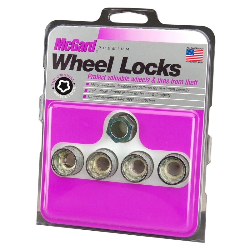 McGard - McGard Wheel Lock Nut Set - 4pk. (Under Hub Cap / Cone Seat) 9/16 - 18 / 7/8 Hex / 1.015in. L - Demon Performance