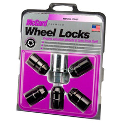 McGard - McGard Wheel Lock Nut Set - 5pk. (Cone Seat) 1/2 - 20 / 3/4 &13/16 Dual Hex / 1.46in. Length - Black - Demon Performance