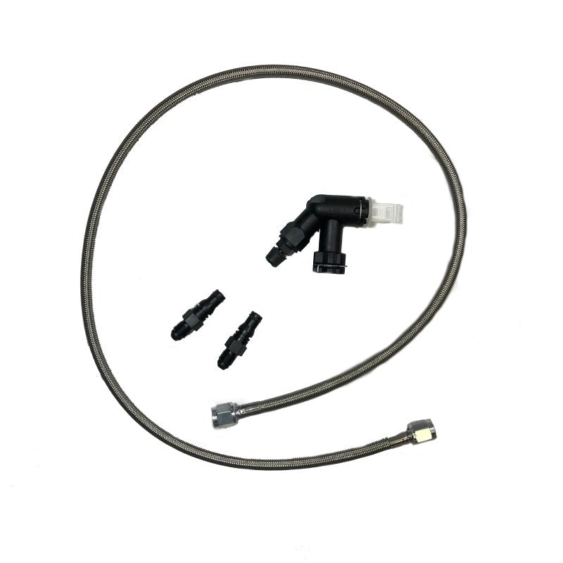 McLeod Racing - McLeod Line Assy Mustang 2005 - Up 36in W/Male Wire Clip Fittings & Elbow Bleeder - Demon Performance