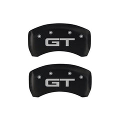 MGP - MGP 4 Caliper Covers Engraved Front 2015/Mustang Engraved Rear 2015/GT Red finish silver ch - Demon Performance